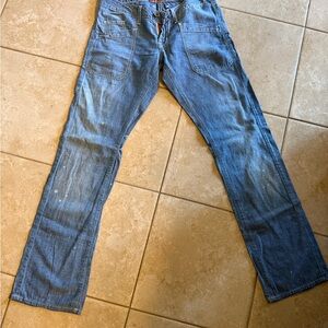 Lucky Brand Women's Straight Blue Denim Jeans